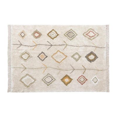 Afbeelding van Lorena Canals Wasbaar katoen vloerkleed Kaarol Earth L 170x240cm
