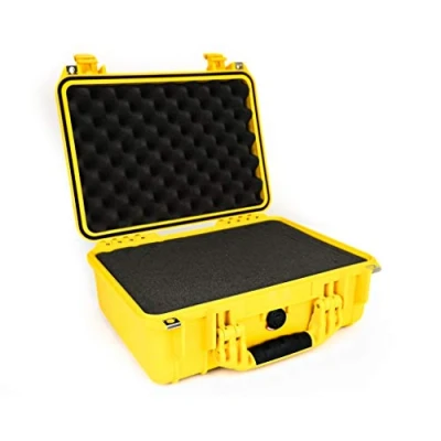 Afbeelding van Peli™ Case 1450 Koffer Medium geel met schuim