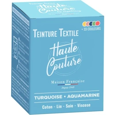 Afbeelding van Textielverf, turquoise, 350 g, alles in één, klaar voor gebruik kleding en hoogwaardige stoffen