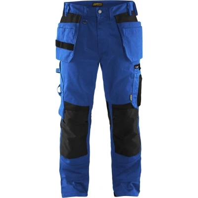 Afbeelding van Blaklader Werkbroek met spijkerzakken 1555 1860 Korenblauw/Zwart
