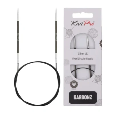 Afbeelding van KnitPro Karbonz rondbreinaalden 40cm 2.75mm.