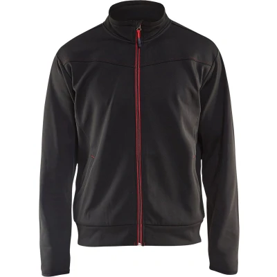 Afbeelding van Blaklader Service sweatshirt met rits 3362 2526 Zwart/Rood