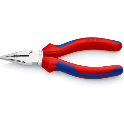 Image de KNIPEX 08 25 145 pince combinée pointue avec poignées multi composants chromées mm