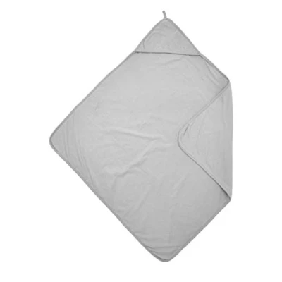 Afbeelding van Meyco Baby Uni badcape light grey 80x80cm