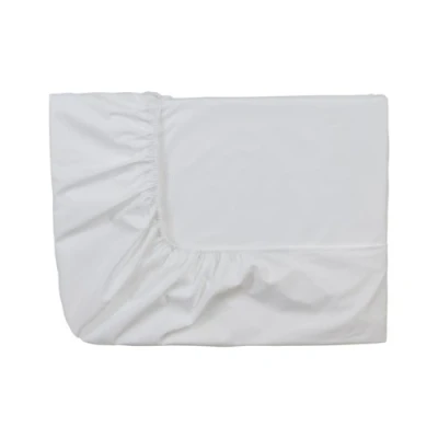 Afbeelding van Essix Royal Line hoeslaken, percale katoen, wit, 120 x 190 cm