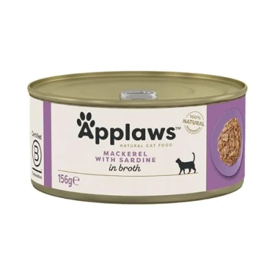 Afbeelding van Applaws Cat Blik Kattenvoer Makreel Sardines 156 g
