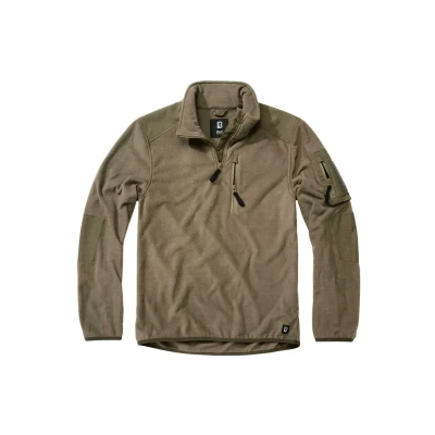Afbeelding van Brandit Troyer Ripstop Fleecejas, Heren, Maat: XL, Olive