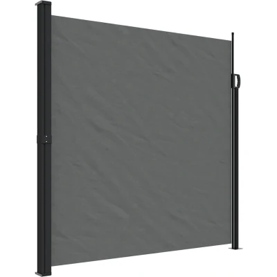 Afbeelding van Windscherm uittrekbaar 200x600 cm antracietkleurig
