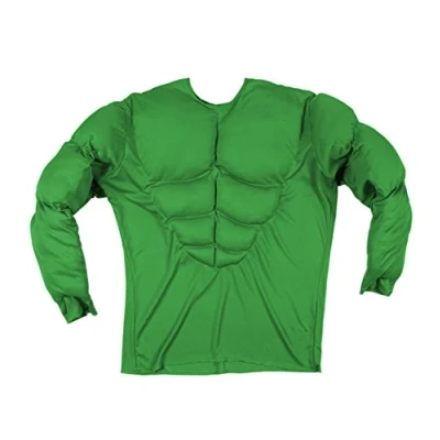 Afbeelding van Gespierd hemd groen voor volwassenen Halloween artikel Verkleedkleding Medium