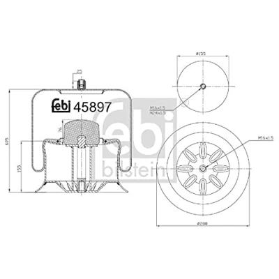Afbeelding van Febi Bilstein Veerbalg 45897