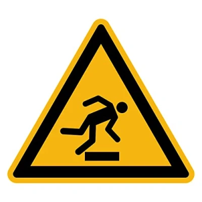 Afbeelding van Sticker Danger Warning NF ISO7010 zelfklevende driehoekige bewegwijzering gelamineerd water en uv bestendig trillen 10 x cm