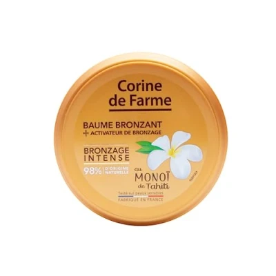 Afbeelding van Corine de Farme Bronzing Balm Intense bruiningsactivator met Monoï Tahiti Accelerator zonder zelfbruinende middelen 100% Clean Beauty Pot 150 ml Gemaakt in Frankrijk