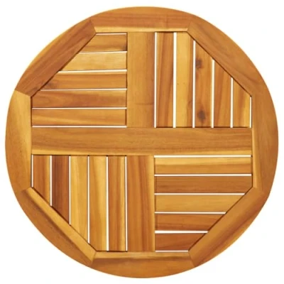 Afbeelding van vidaXL Tafelblad rond Ø 60x2 cm massief acaciahout