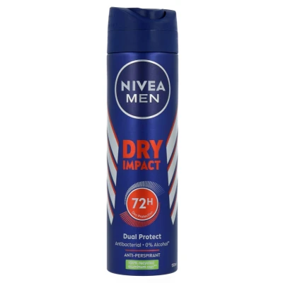 Afbeelding van Nivea Men Deodorant Spray Dry Impact 150 ml