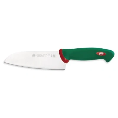Afbeelding van Sanelli Line Premana Professional, Santoku mes Cm.16, roestvrij staal, groen en rood