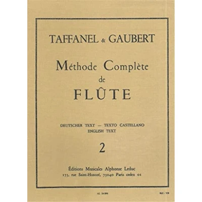 Image de Gaubert / taffanel methode de flute traversiere vol. 2 Leduc