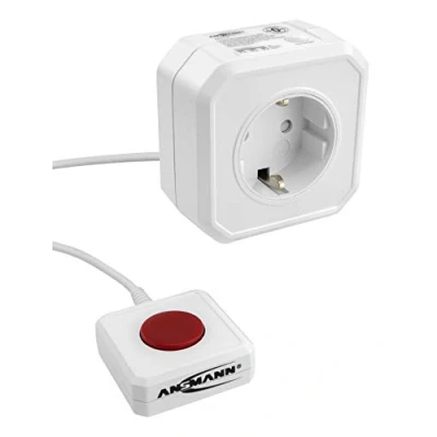 Afbeelding van Ansmann 1260 0002 Energiezuinig stopcontact Wit Randaarde stekker 1 stuk(s)
