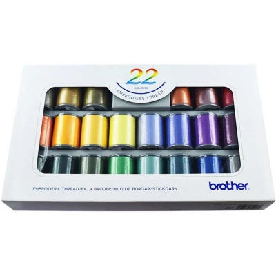 Afbeelding van Brother borduurgarenset 22 stuks