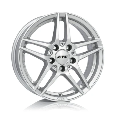 Afbeelding van ATS 5 gat 17duim 112mm lichtmetalen Velg Mizar polar zilver MZ65744M81