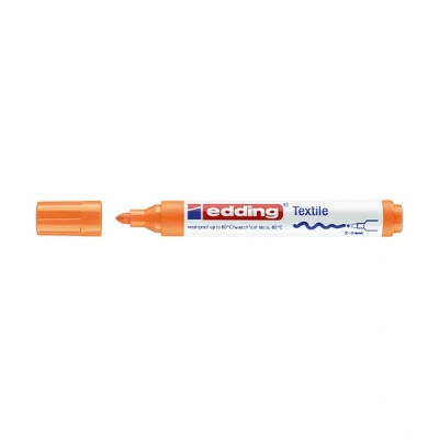 Image de edding 4500 textile marker, pointe ogive, orange néon