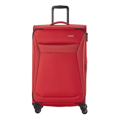 Afbeelding van Travelite Chios 4 Wiel Trolley L red Zachte koffer