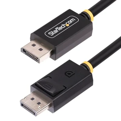 Afbeelding van StarTech.com 1m DisplayPort 2.1 Kabel, VESA Gecertificeerde DP80 Kabel met UHBR20/HDR/DSC 1.2a/HDCP 2.2, 16K/8K 60Hz, 4K 240Hz, 80Gbps, DP UHD Monitor M/M