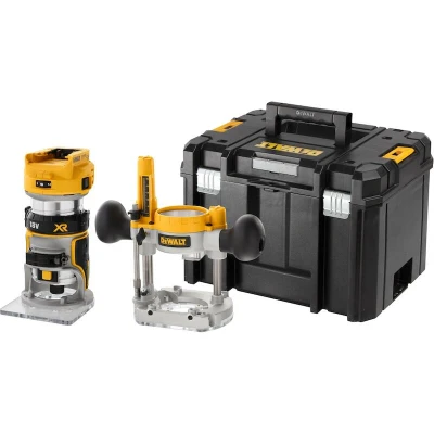 Image de DEWALT DCW604NT XJ Défonceuse sans fil 18V XR Brushless avec semelle interchangeable dans un coffret TSTAK (sans batterie ni cha