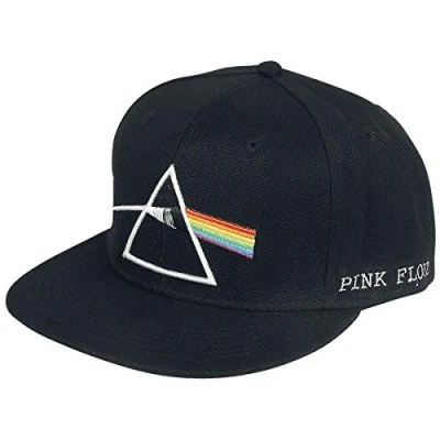 Afbeelding van Generieke Pink Floyd Dark Side of the Moon Cap, zwart, één maat, zwart.
