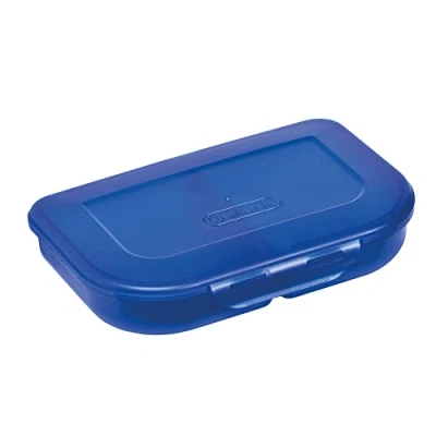 Afbeelding van Herlitz Brotdose Blau 23x15.5x4cm 2tlg. Push Verschluss