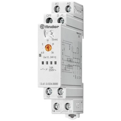 Afbeelding van Finder 13.61.0.024.0000 Stroomstootschakelaar DIN rail 1x wisselcontact 1 stuk(s)