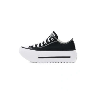 Afbeelding van Converse Chuck Taylor ALL STAR LIFT Double Stack Sneakers laag, Dames, Maat: 37, Black/white/black Textiel