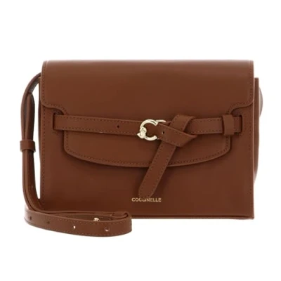 Afbeelding van COCCINELLE Leren schoudertas Sabine Handbag Cognac bruine
