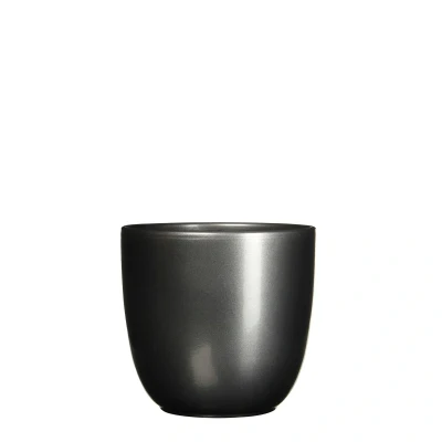 Afbeelding van Bloempot Pot rond es/15 tusca 16 x 17 cm antraciet Mica Decorations