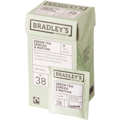 Afbeelding van Bradley&#039;s Sencha&amp;Matcha 100x2g