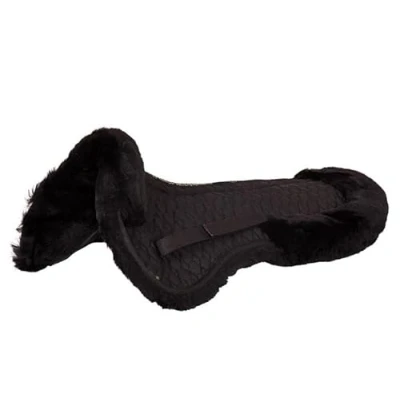 Afbeelding van BR Zadelonderlegger Wervelkanaal Rand Sheepskin Zwart Xfull