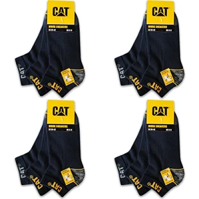 Afbeelding van Caterpillar 12 paar Cat Work werksokken voor werksneakers, maat 39 50, blauw, 47 50