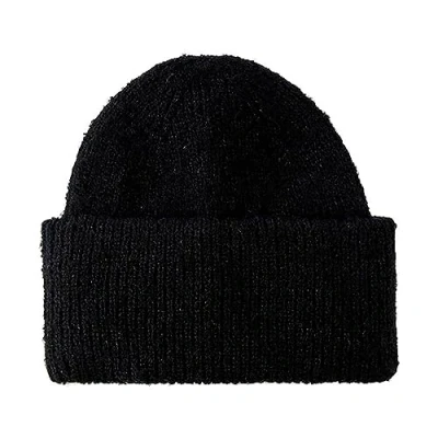 Afbeelding van PIECES Pcpyron Lurex Hood Noos Bc gebreide damesmuts, Zwart/detail: goud