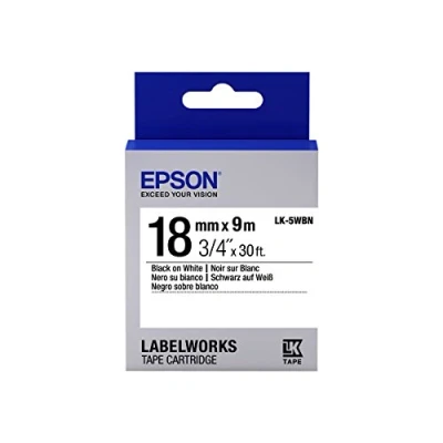 Afbeelding van Epson LK 5WBN labelprinter tape