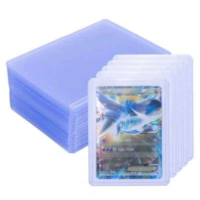 Afbeelding van 30 stuks verzamelkaarthoezen transparant normale dikte geschikt voor sportkaarten, ruilkaarten, MTG, Pokémon Magic,