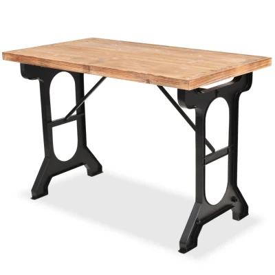 Afbeelding van Eettafel 122x65x82 cm massief vurenhout