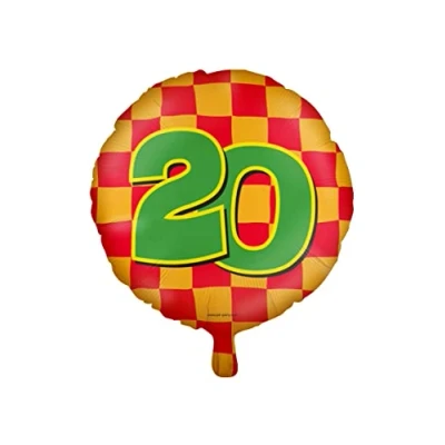 Afbeelding van Helium ballon 20 jaar party 45cm