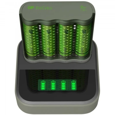 Afbeelding van USB model oplader GP M451 Mainstream Line 4 x ReCyko AA 2600 mAh dockingstation