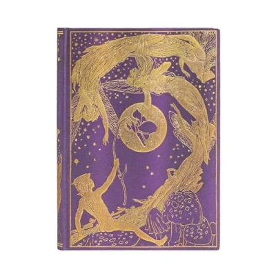 Afbeelding van Notitieboek Paperblanks Violet Fairy Midi Gelinieerd