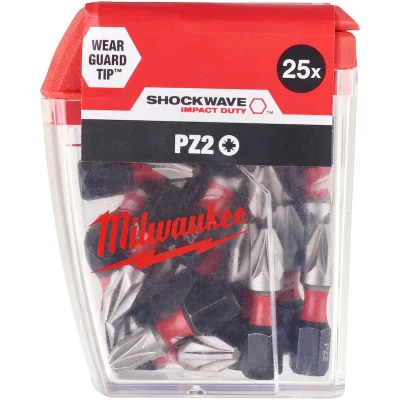 Afbeelding van Milwaukee Shockwave 25mm PZ2 (25 Stuks)