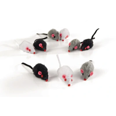 Afbeelding van Pluche speelmuisjes mini ass 5 Beeztees