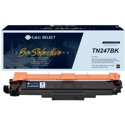 Afbeelding van G&amp;G Toner vervangt Brother TN 247BK Compatibel Zwart GS BTN247K
