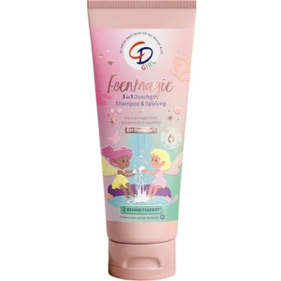 Afbeelding van CD Girl 3 in 1 douchegel douchegel, shampoo en conditioner voor meisjes met biologische aloë vera biologisch perzikextract Power geur de gevoelige huid zonder microplastic
