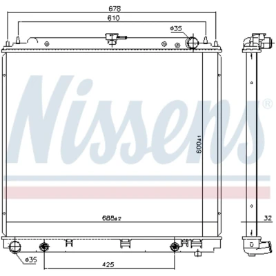 Afbeelding van Nissens Radiateur 69485