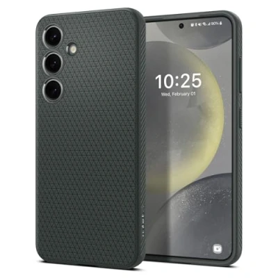 Afbeelding van Spigen Liquid Air Hoesje voor de Samsung Galaxy S24 Back Cover Flexibel TPU Groen