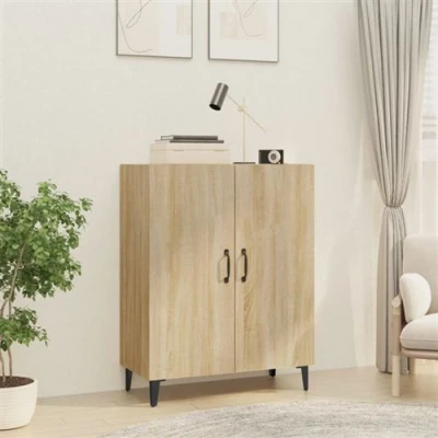 Afbeelding van Dressoir 70x34x90 cm bewerkt hout sonoma eikenkleurig